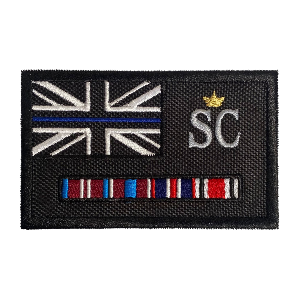 POLICE MEDAL/TEXT PATCH