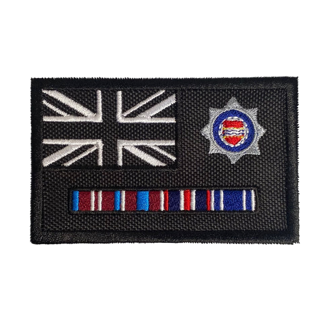 POLICE MEDAL/TEXT PATCH