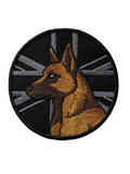 Belgian Malinois Union Jack Patch