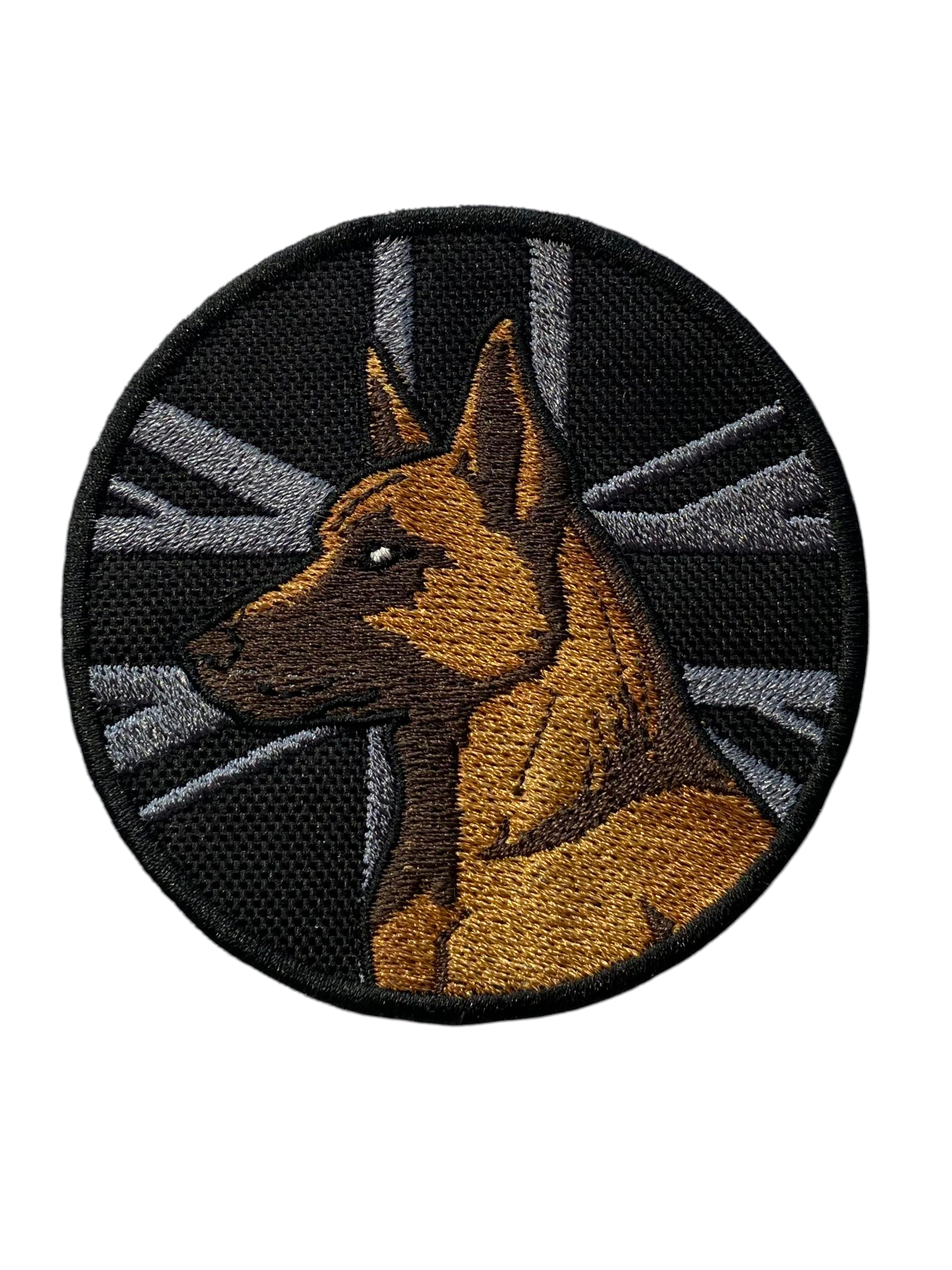 Belgian Malinois Union Jack Patch