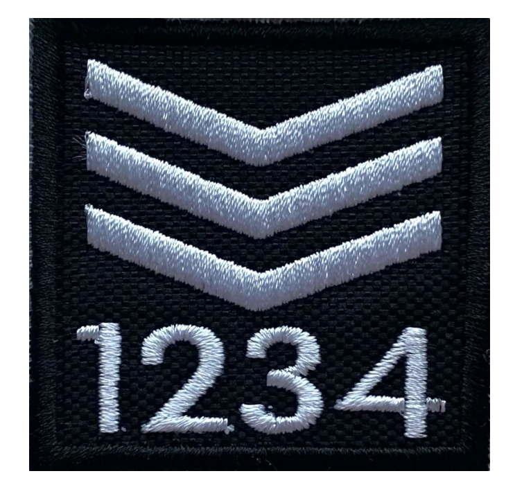 SERGEANT NUMBER PATCH