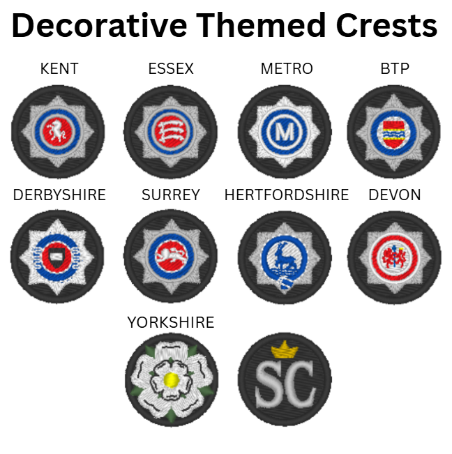 POLICE MEDAL/TEXT PATCH